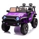 preview thumbnail 1 of 98, 24V Ride-On Car for Kids with Remote Control, Bluetooth, Double Seats & MP3 Purple