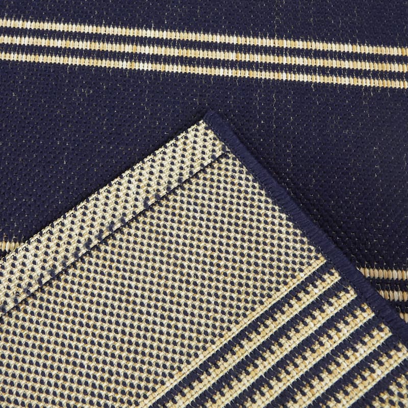 Horton Striped Patio Area Rug