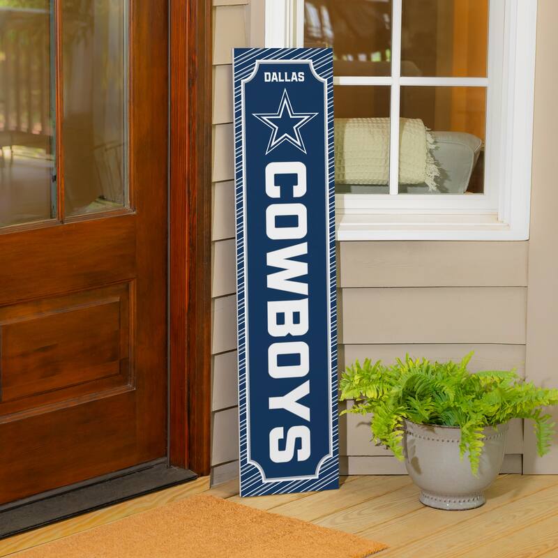 47" Double Sided Seasonal Porch Leaner, Dallas Cowboys - 47" x 11.25"