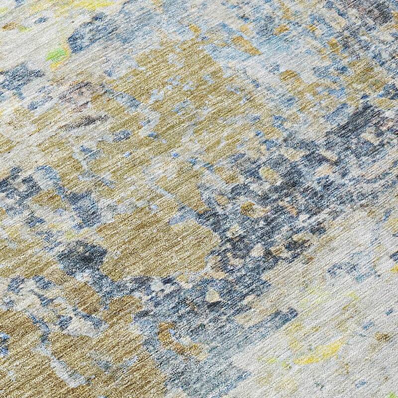 HomeRoots Abstract Transitional Rectangle Outdoor Rug