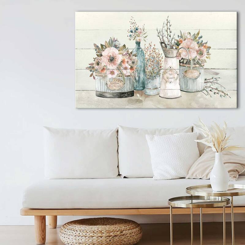 "Flower Market " by Carol Robinson Print on Canvas