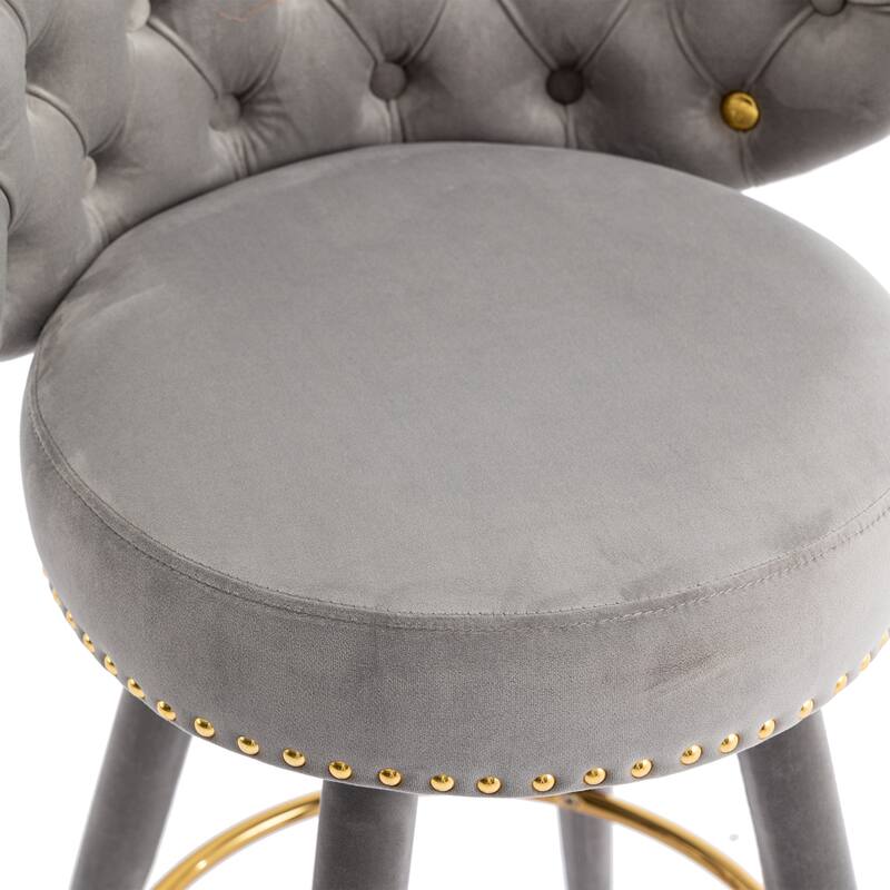Counter Height Bar Stools with a fixed height of 360 degrees Set of 2