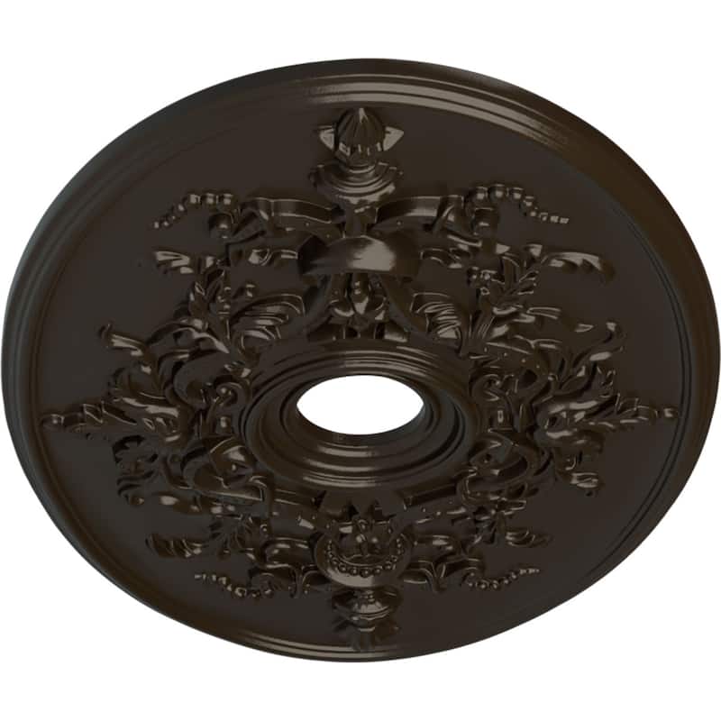 30 3/4"W x 21/14"H x 3 7/8"ID x 1 5/8"P Alexa Ceiling Medallion