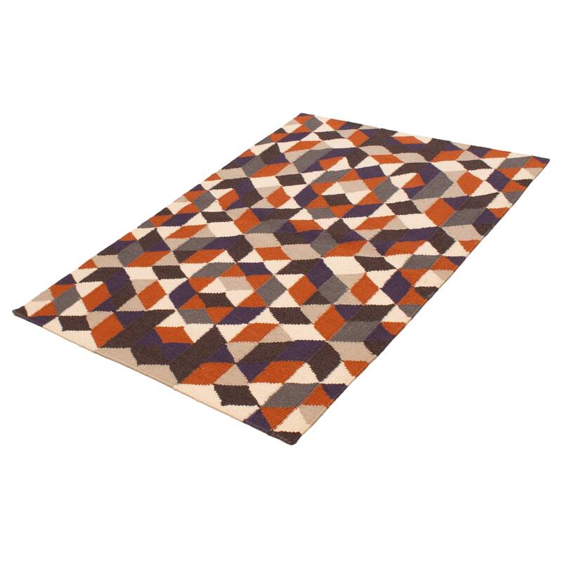 Ankara Cream Kilim 5'2" x 7'9" - 5'2 x 7'9