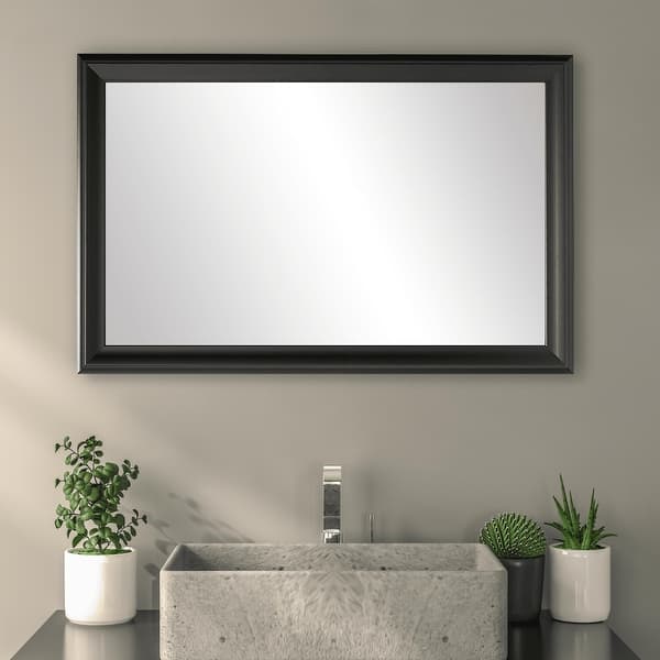 Woodford Black Framed Wall Mirror Bed Bath & Beyond 33896631