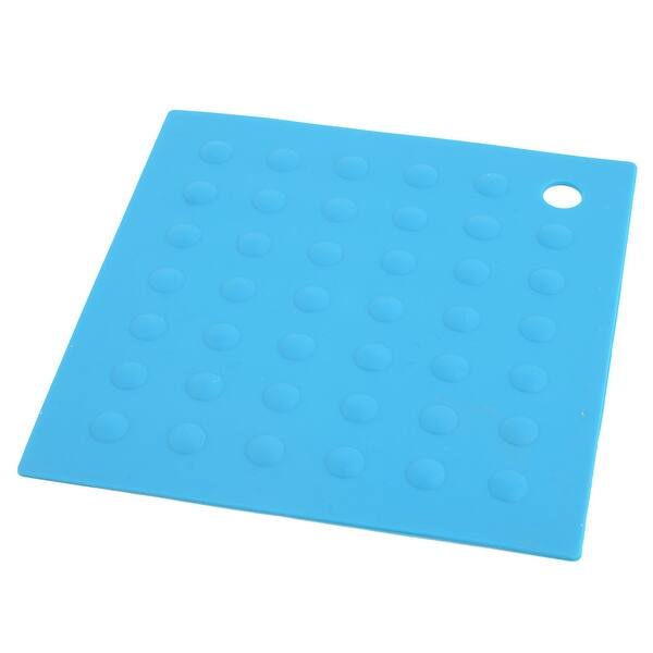 Silicone Square Heat Resistant Bowl Plate Mat Table Protection Pad Teal  Blue - Bed Bath u0026 Beyond - 17585335