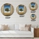 preview thumbnail 4 of 8, Designart 'Window Open To Solitary Tree' Oversized Farmhouse Wall CLock