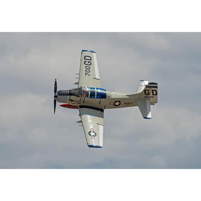 WC005 Douglas A-1 Airplane in Flight by Wayne Collamore Art Poster - Print On Demand - 24 x 36 Inch