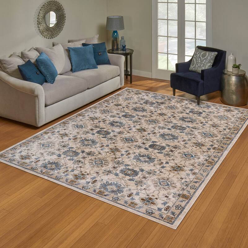 Gertmenian Hurston 3PC Traditional Medallion Area Rug Set, 2x7, 5x7, and 8x10 - 3PC Set