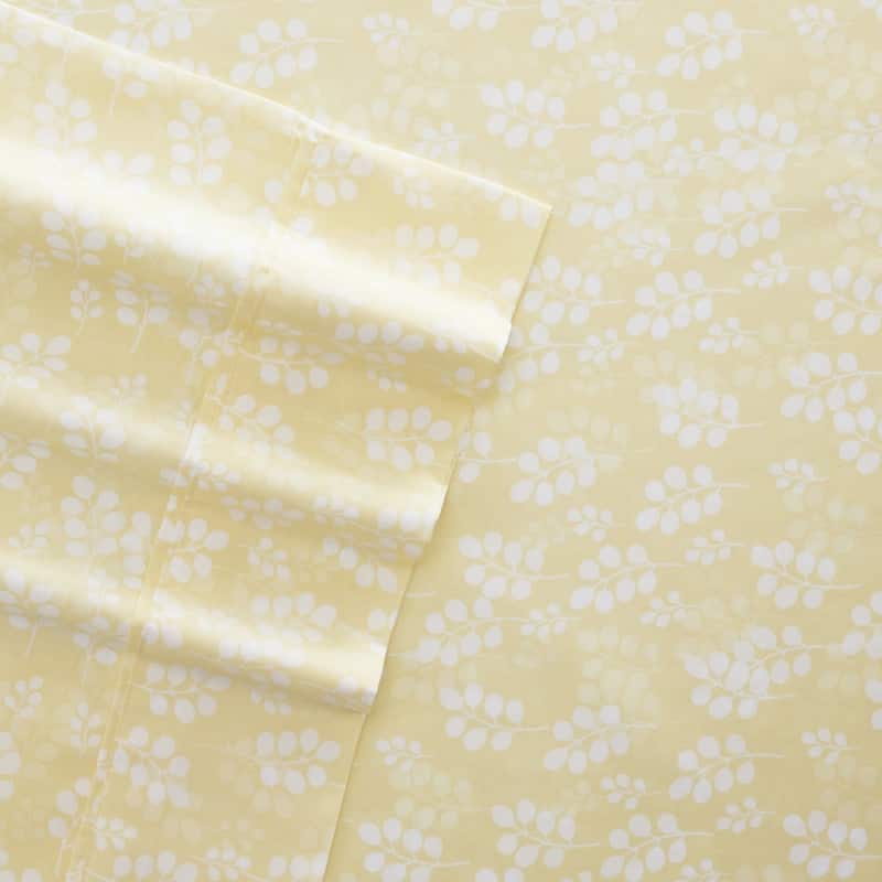 Becky Cameron Printed 4 Piece Deep Pocket Bed Sheets Set - Full - wheatfield-ivory