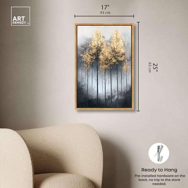 Gilded Grove Canvas by Art Remedy
