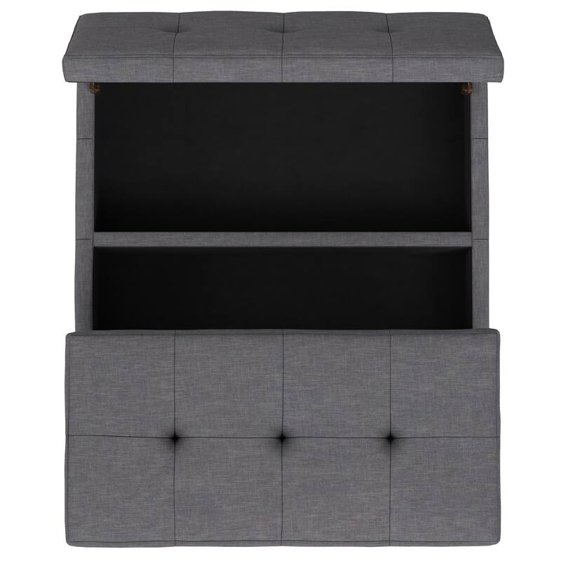 WYNDENHALL Lancaster 36 inch Wide Contemporary Square Storage Ottoman