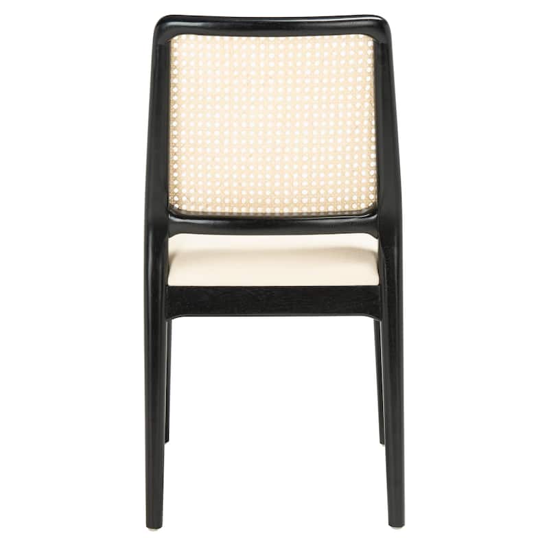 SAFAVIEH Reinhardt Rattan Cushion Dining Chair (Set of 2) - 19" W x 17.5" L x 32" H