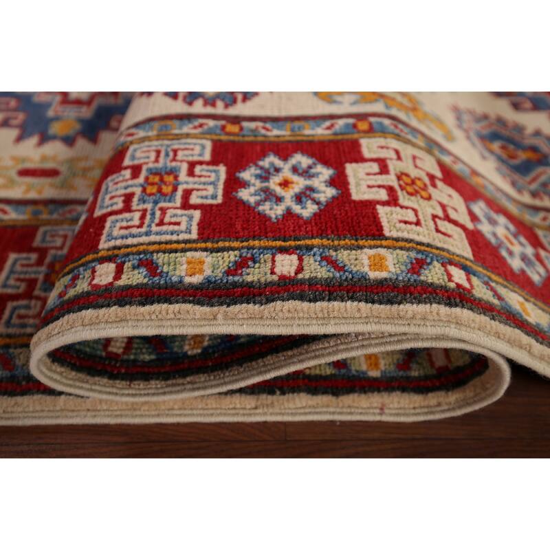 Kazak Runner Rug Handmade Wool Carpet - 2'10" x 16'3"