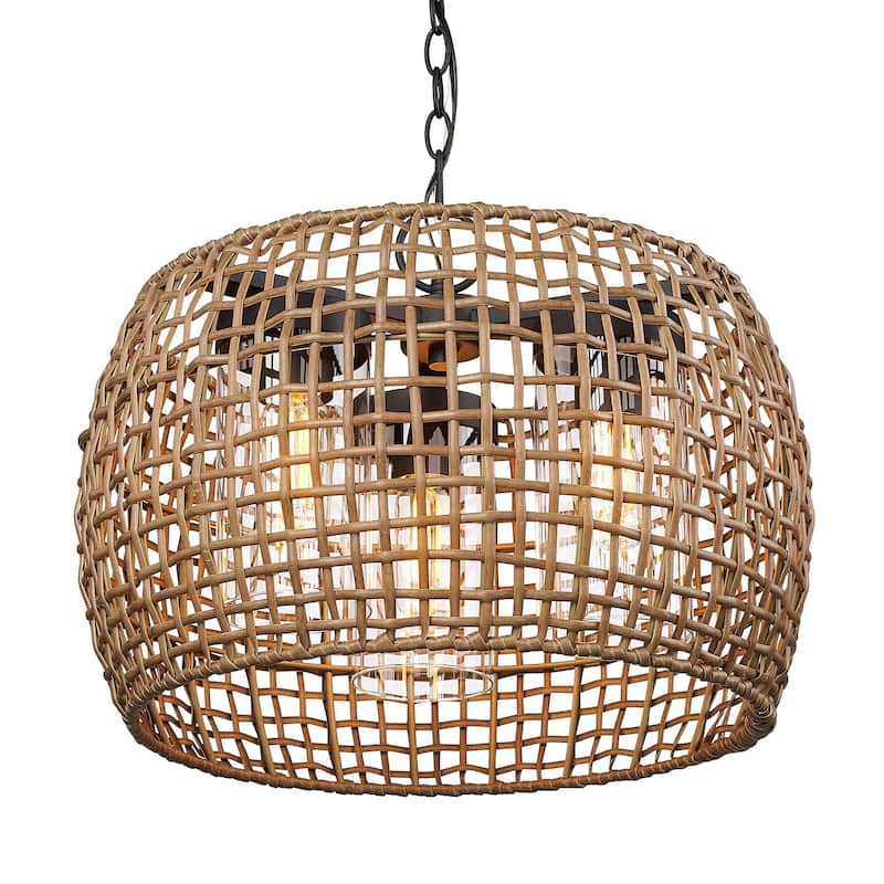 Golden Lighting 1067-O3P MAW Piper 3 Light 19" Wide Pendant with