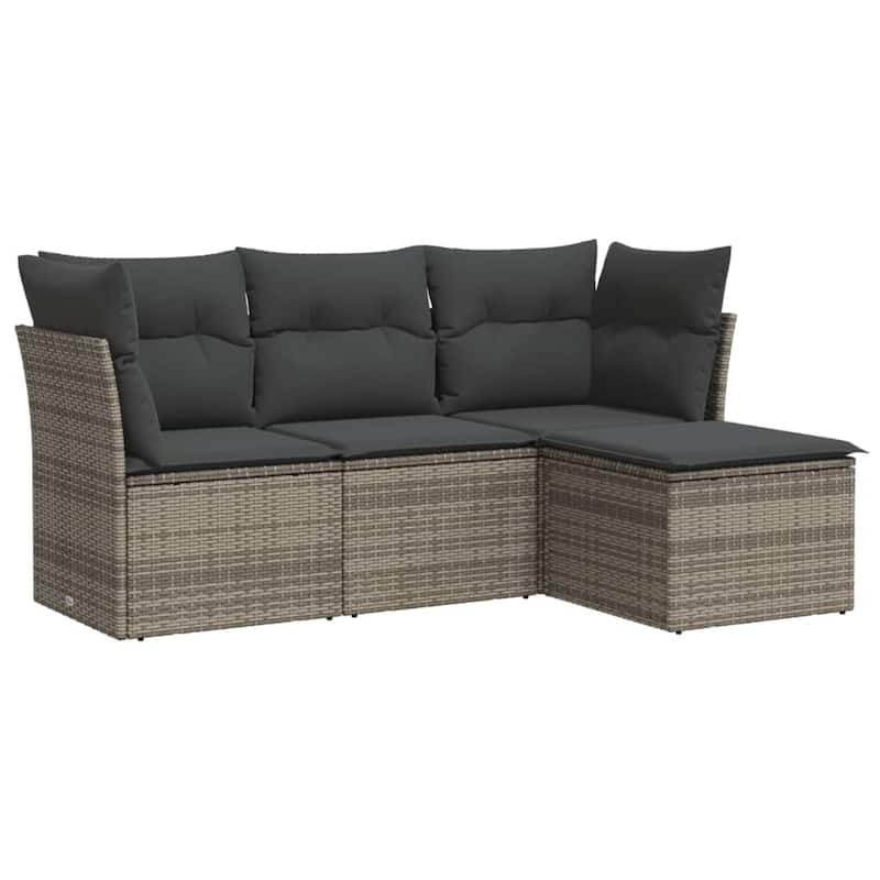 vidaXL Garden Sofa Set Gray - 21.7 x 21.7 x 14.6