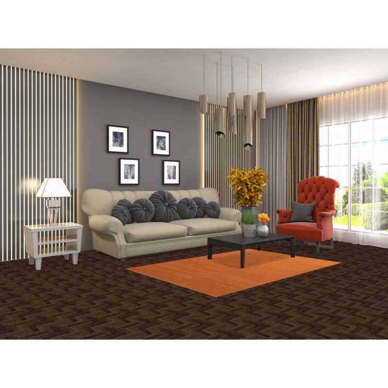 Orange Gabbeh Modern Rug Hand-Knotted Wool Carpet - 3'11" x 5'10"