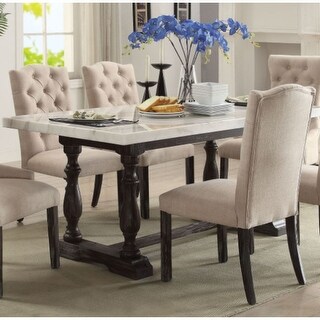 Gerardo - Side Chair (Set of 2) - Beige Linen & Weathered Espresso