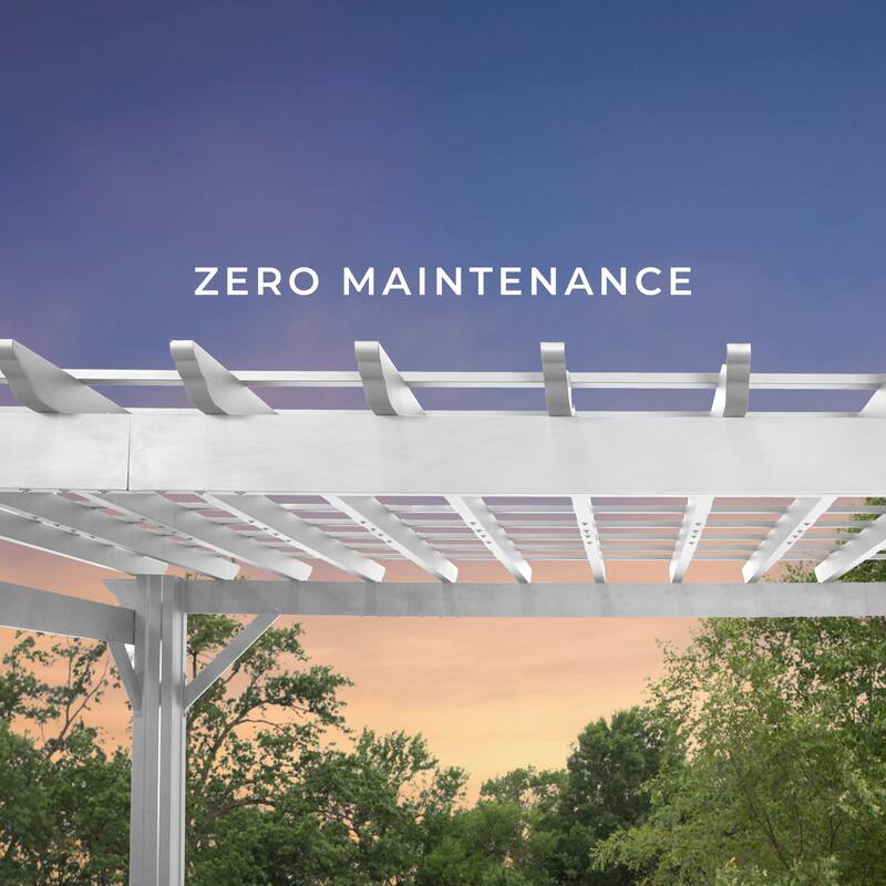 Backyard Discovery Hawthorne 12x10' Galvanized Steel Pergola w/ Canopy