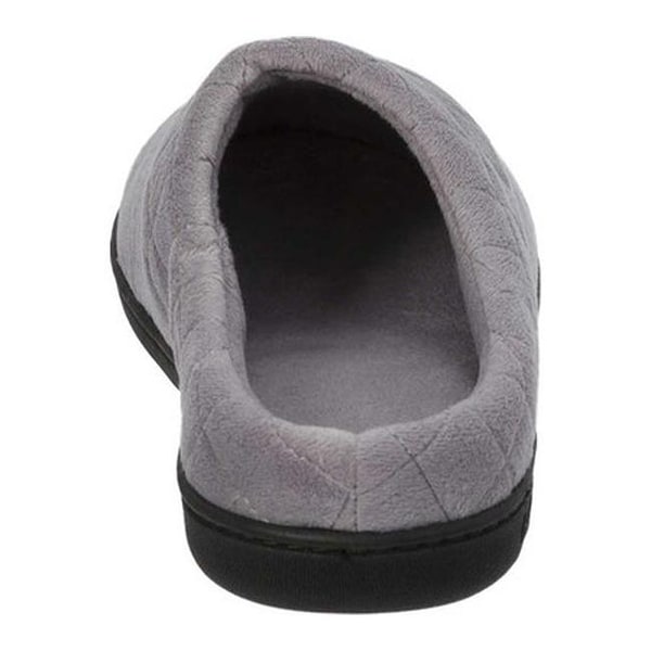 Dearfoams DF Womens Velour Scuff Slipper Sleet M Medium US