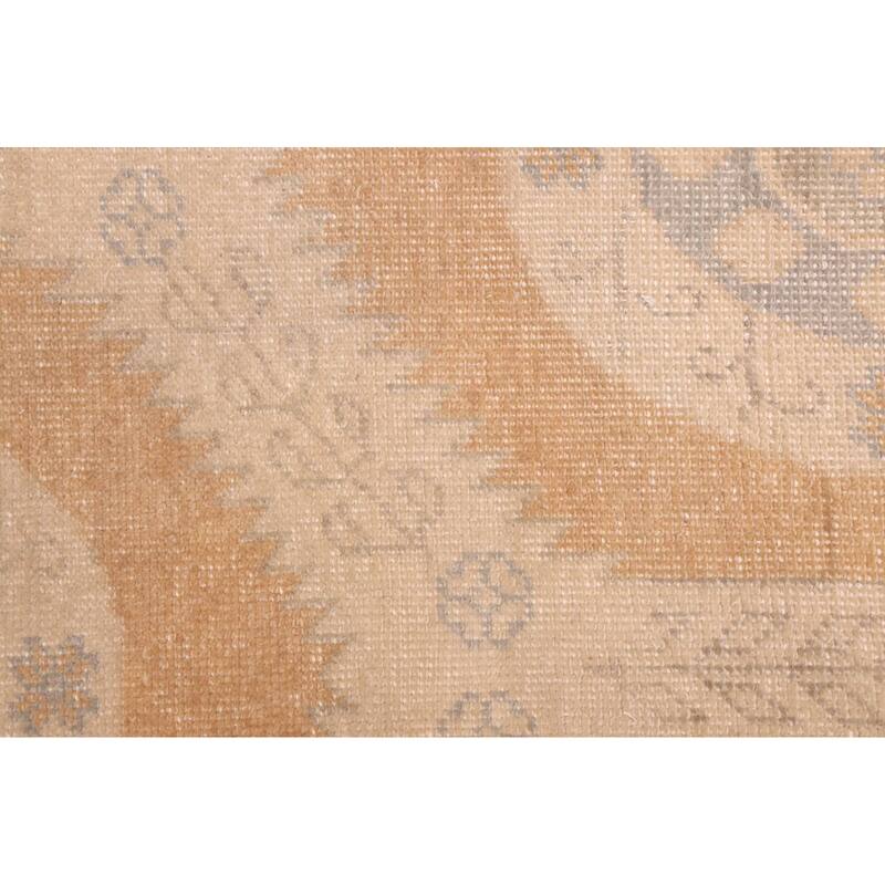 ECARPETGALLERY Hand-knotted Finest Oushak Light Brown Wool Rug - 7'9 x 9'11