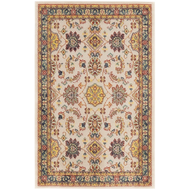 Nourison Essentials Indoor/Outdoor Persian Area Rug - 4' x 6' - Ivory/Gold