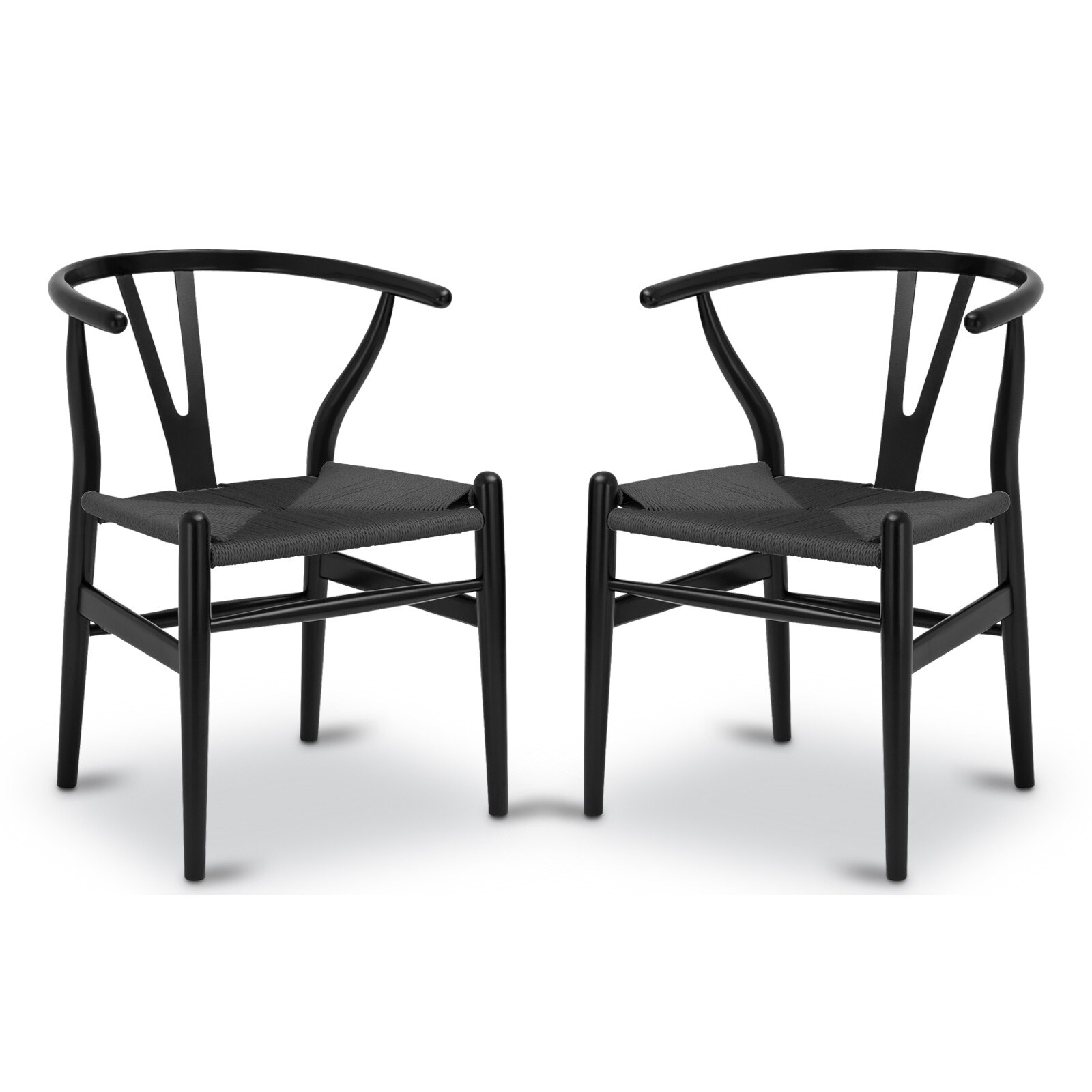 Poly and bark discount weave chair black