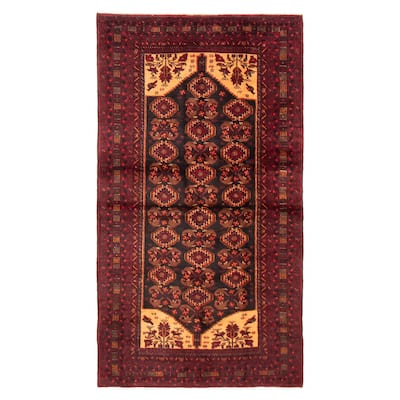 Teimani Black Rug 3'6" x 6'7" - 3'6 x 6'7