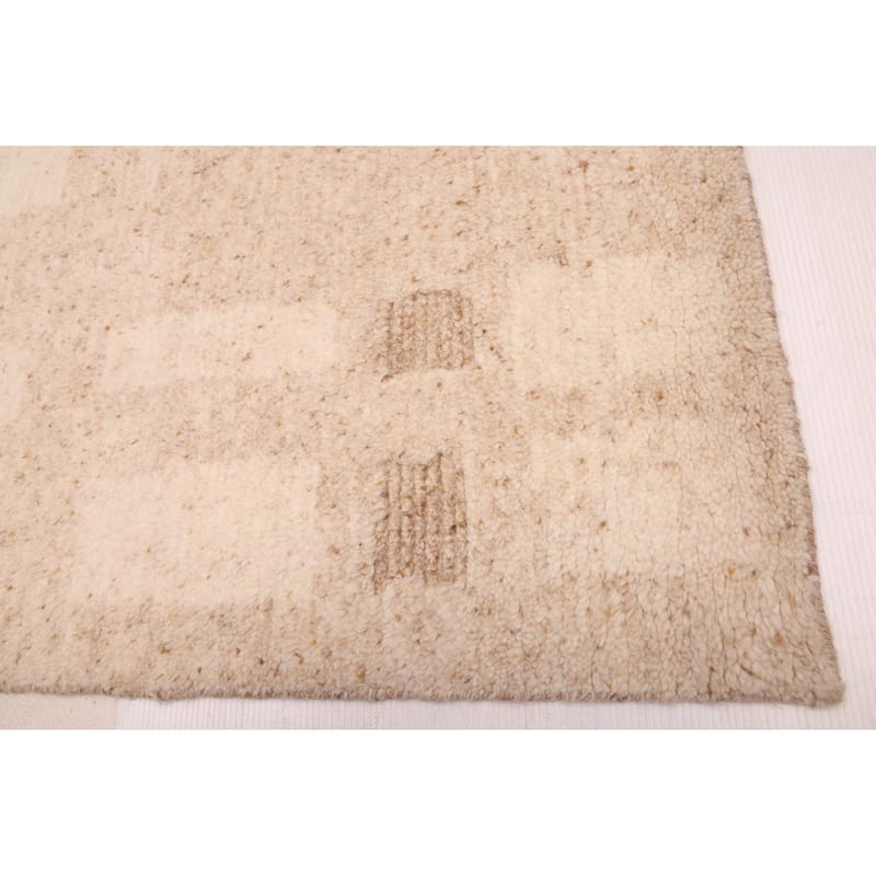 ECARPETGALLERY Hand-knotted Looma Ivory Wool Rug - 8'0 x 9'11