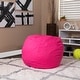 preview thumbnail 12 of 54, Small Refillable Bean Bag Chair for Kids and Teens Hot Pink