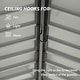 preview thumbnail 6 of 13, Domi Outdoor Living 8' x 5' Hardtop Aluminum Grill Gazebo with Side Shelves and Ceiling Hook