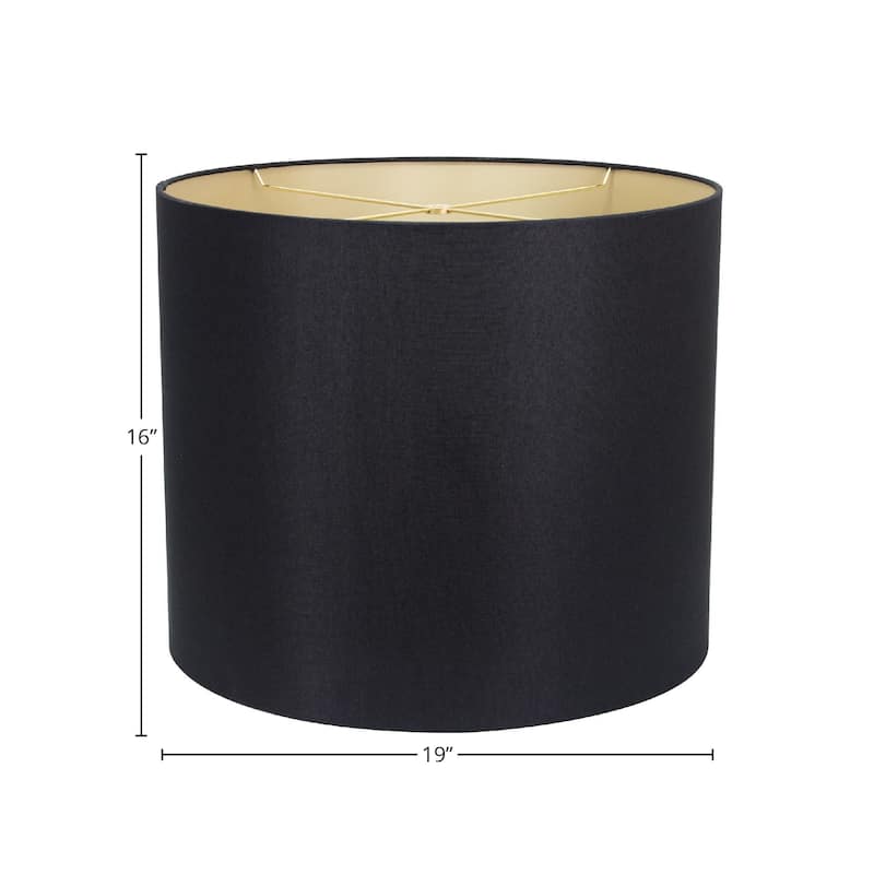 Linen Round Lamp Shade with Light Diffuser