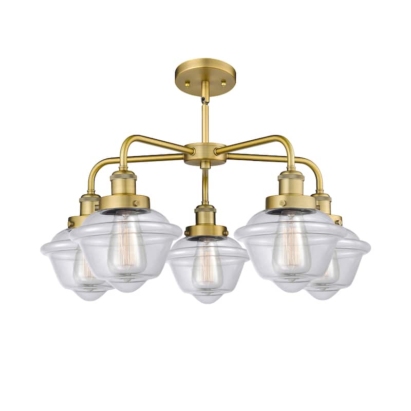 Innovations Lighting Oxford - 5 Light 25" Stem Hung Chandelier