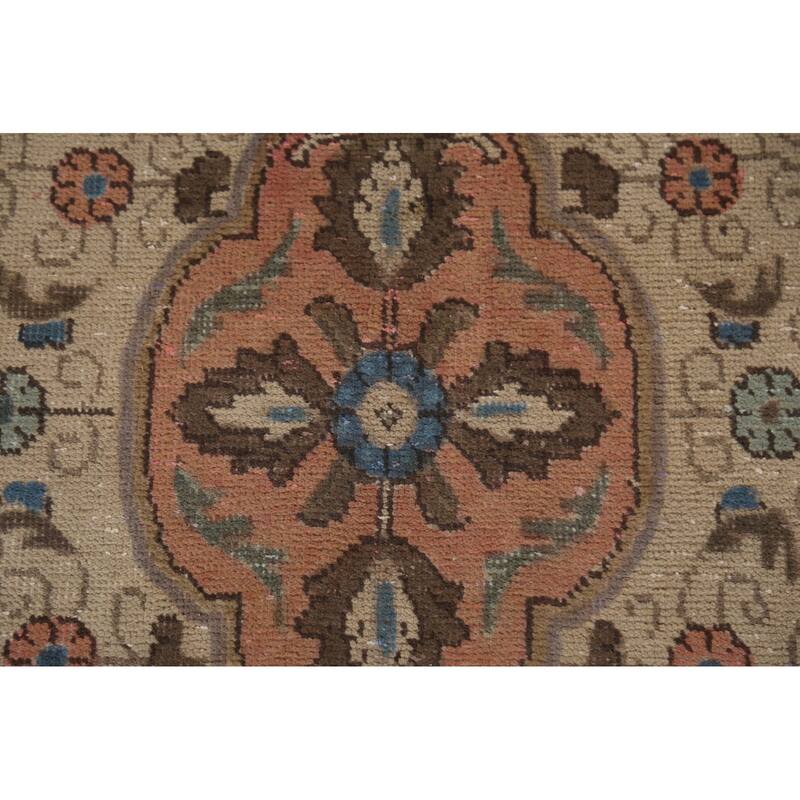 Tabriz Persian Vintage Area Rug Hand-Knotted Wool Carpet - 9'8"x 12'9"