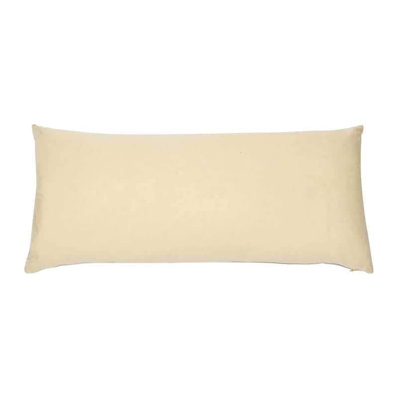 Cotton Blend Patchwork Lumbar Pillow