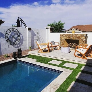 Safavieh Outdoor Living Vernon Brown/ Beige Rocking Chair