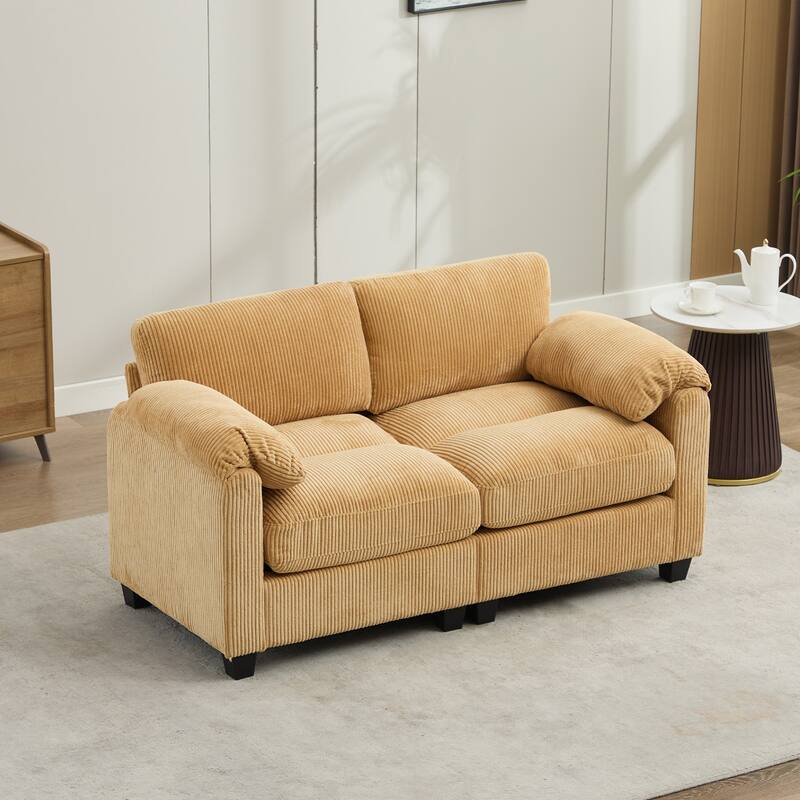 Corduroy Loveseats, Soft, Comfortable & Pet-Friendly