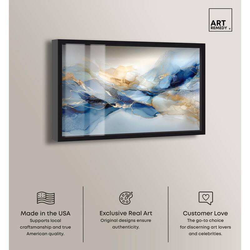 Postmodern Flow I Shadowbox by Art Remedy