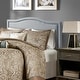 preview thumbnail 6 of 18, Madison Park Augusta Upholstered Headboard Dusty Blue - King