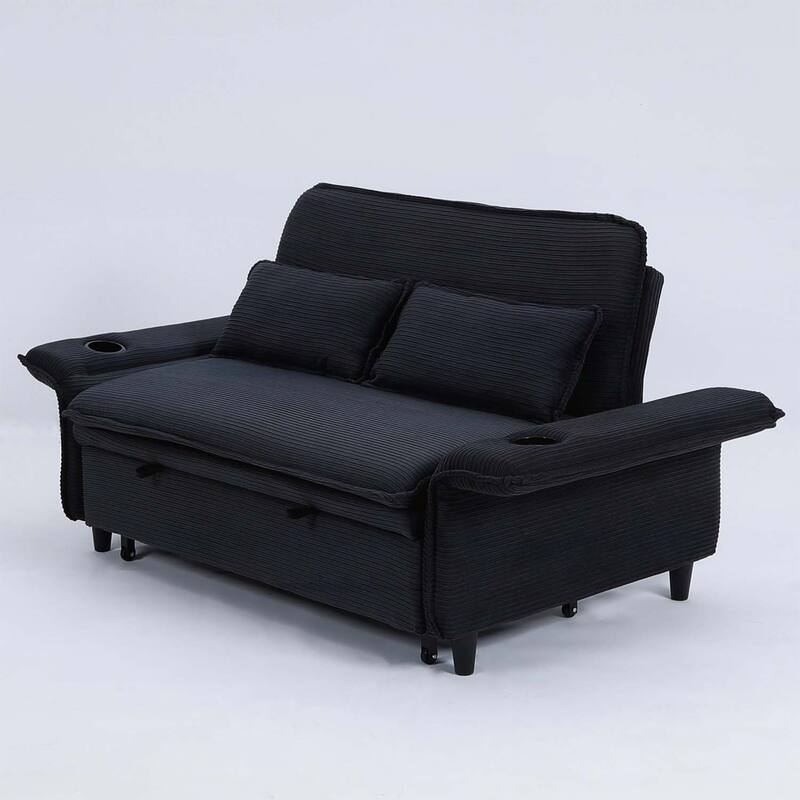 65.74-inch Adjustable Armrest and Backrest Multi-Functional Sofa Bed,Ideal for Bedrooms and Living Rooms