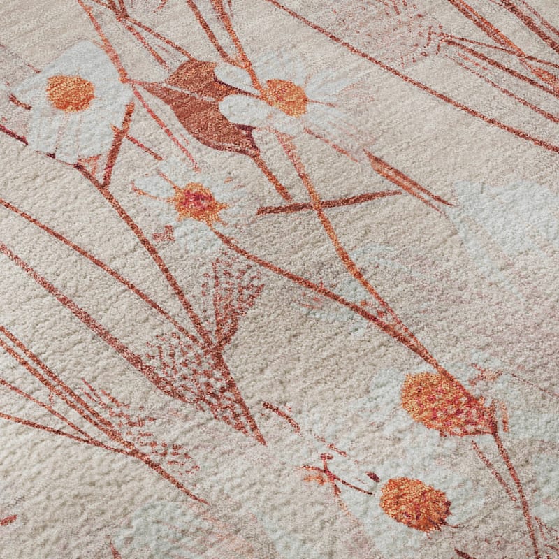 Premium Washable Super Soft Floral Mayfield Rug