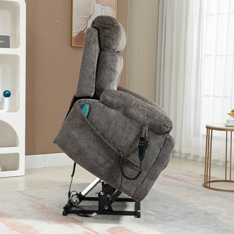 Upgraded Flagship Dual Motor Independent Control Oversized 180° Lay Flat Power Lift Recliner Chair