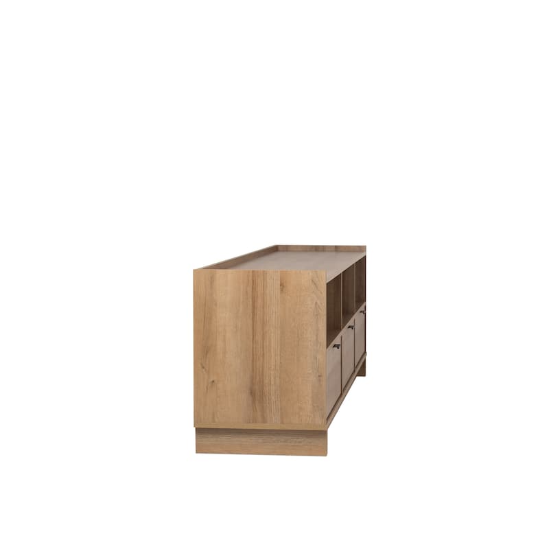 Prepac Simply Modern 70.25" W TV Stand for Living Room, Entertainment Room - 70.25" W x 22" H x 16" D