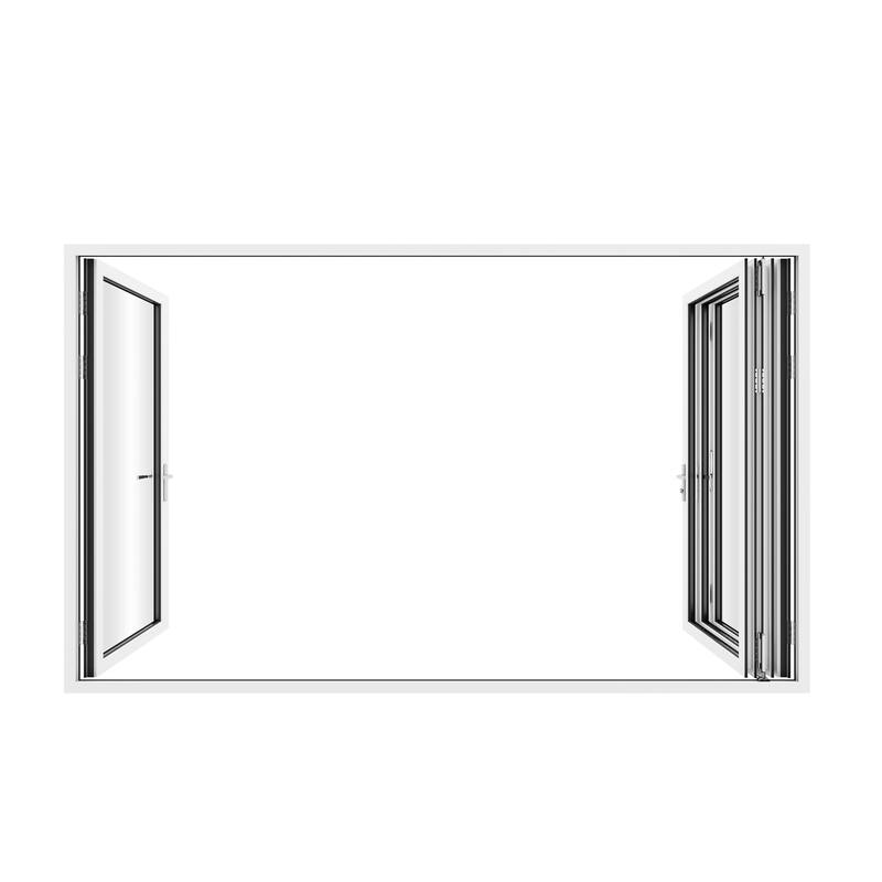 KaMic 120" x 96" 4-Panel Aluminum Patio Folding Door Right to Left-Outswing