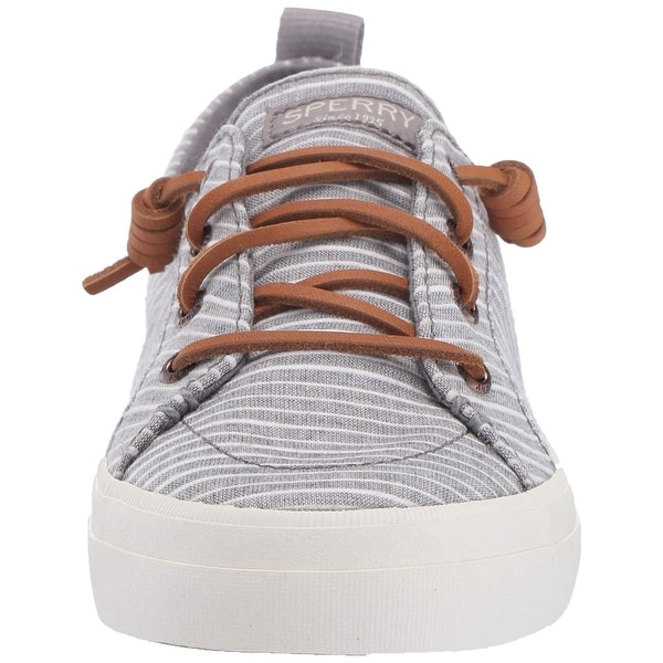 women's crest vibe chambray stripe sneaker