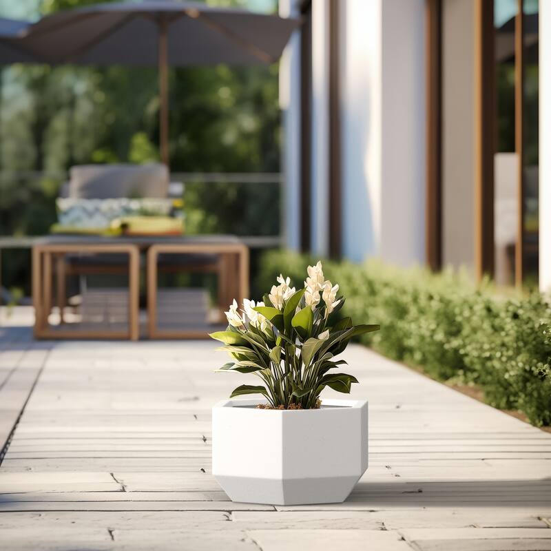 Concrete Geometric Plant Pots / Large Indoor and Outdoor flower Planters