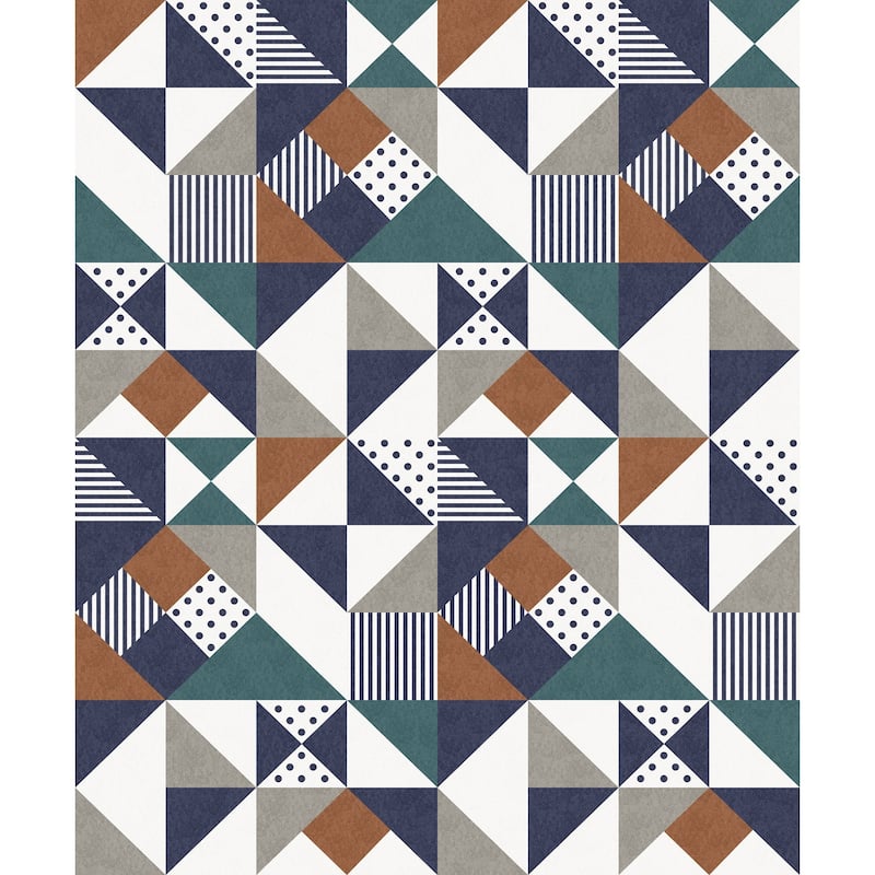 Seabrook Designs Lozenge Geometric Unpasted Wallpaper