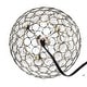 preview thumbnail 37 of 36, Elegant Designs Crystal Ball Sequin Chrome Table Lamp