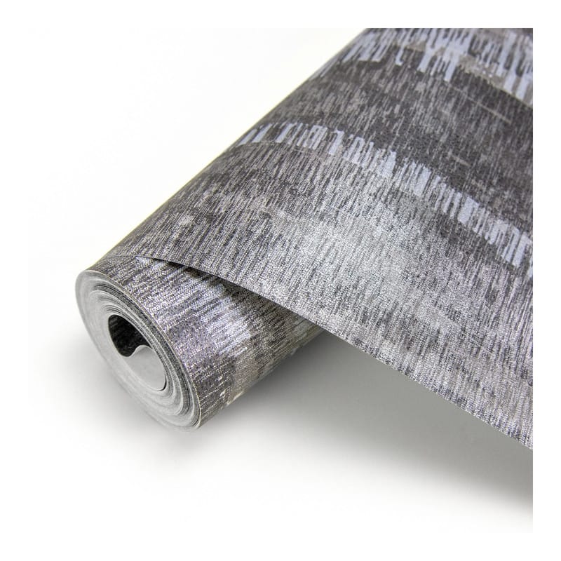 Brewster Meteor Pewter Distressed Texture Wallpaper - 21 x 396 x 0.025