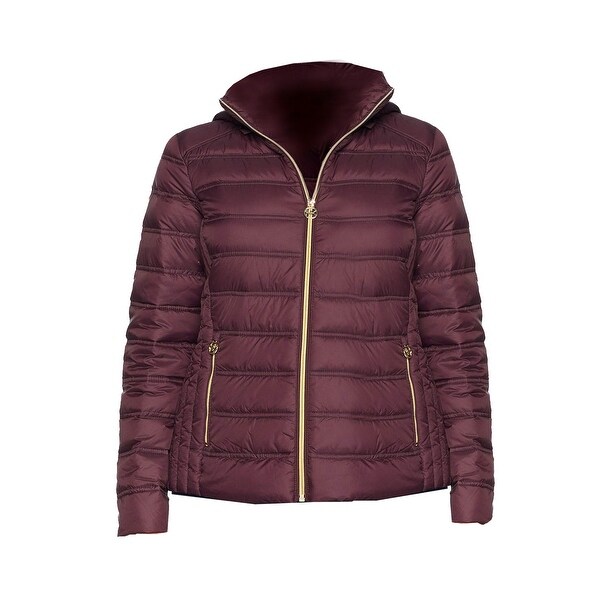 michael kors eggplant coat